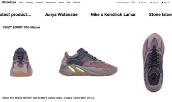 eCommerce website: 18montrose