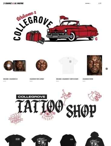eCommerce website: 2 Chainz