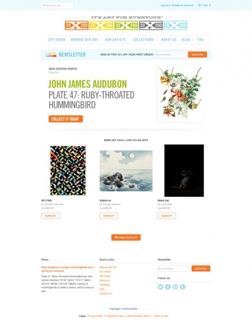 eCommerce website: 20×200