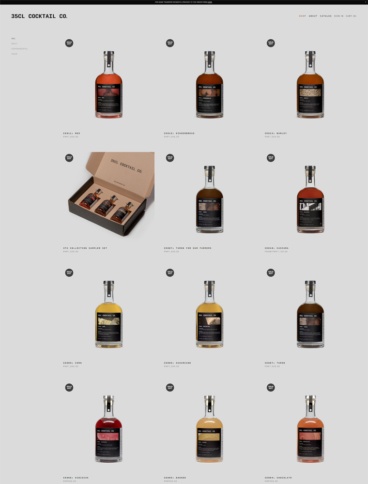 eCommerce website: 35cl Cocktail Co.