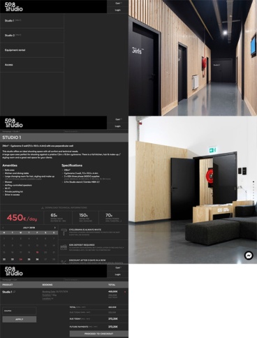 eCommerce website: 50.8 Studio