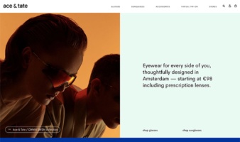 eCommerce website: Ace & Tate