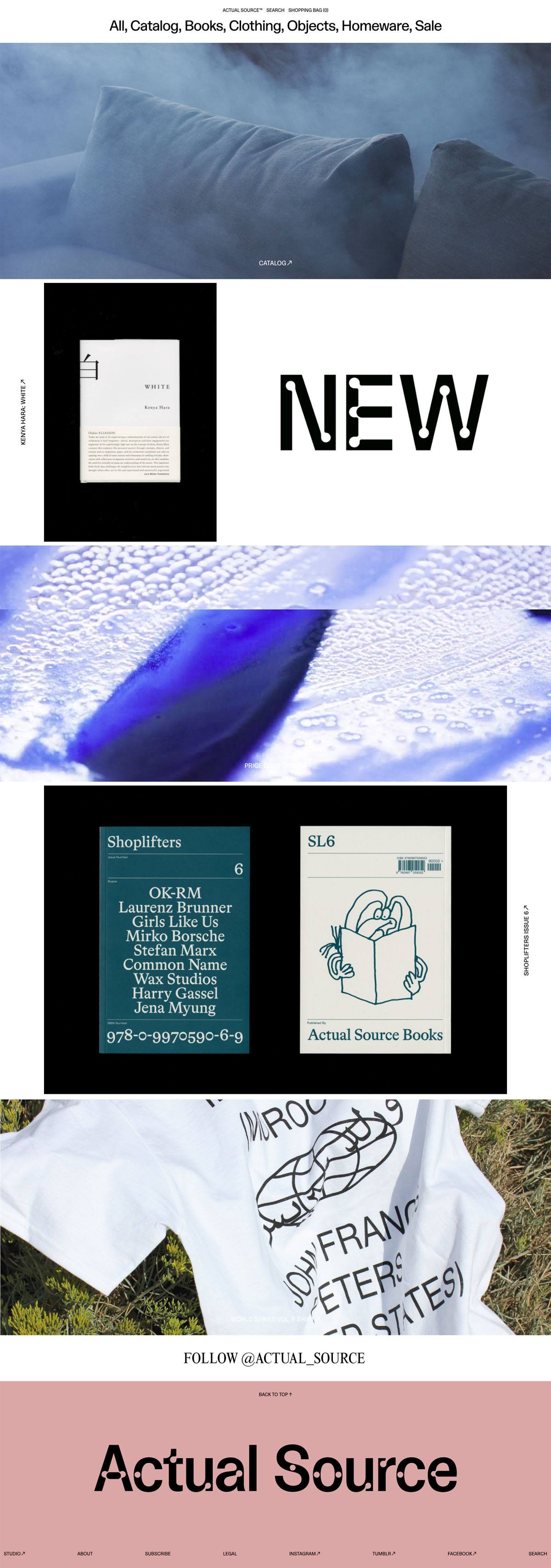 eCommerce website: Actual Source