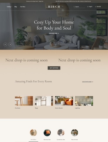 eCommerce website template: Abode