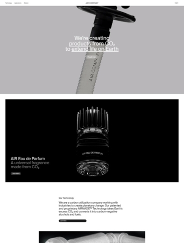 eCommerce website: Air Company