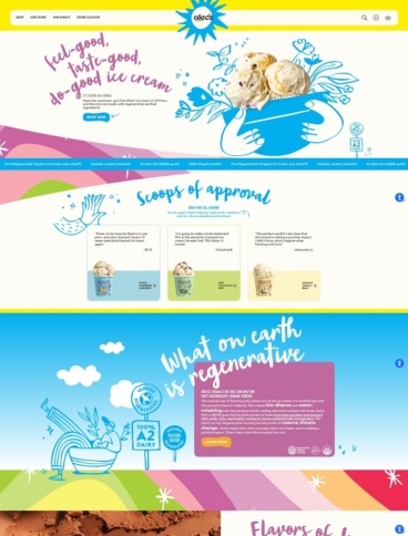 eCommerce website: Alec’s Ice Cream