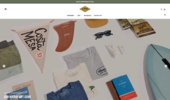 eCommerce website: Almond Surfboards