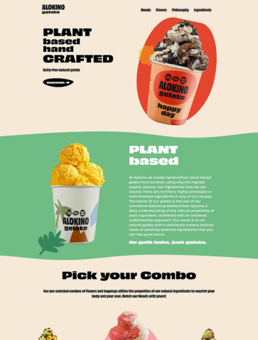eCommerce website: Alokino Gelato