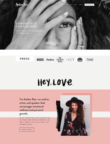 eCommerce website: Amber Rae