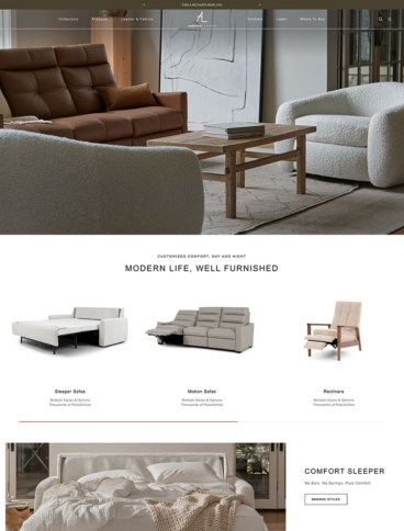 eCommerce website: American Leather