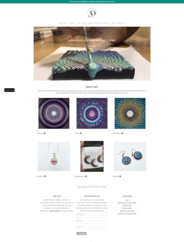 eCommerce website: Amy Diener