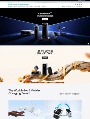 eCommerce website: Anker