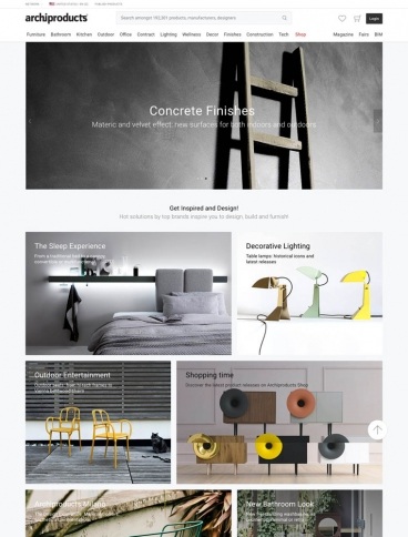 eCommerce website: Archiproducts
