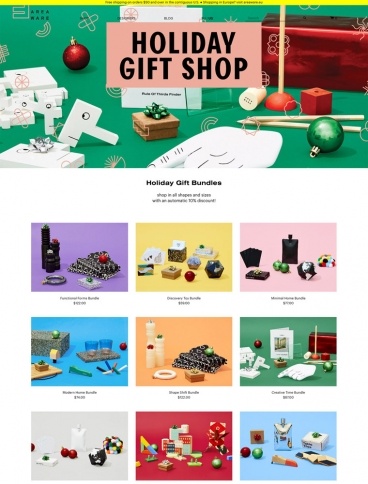 eCommerce website: Areaware
