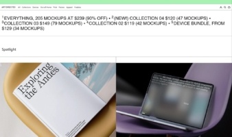 eCommerce website: Art Directed