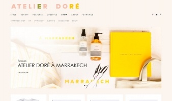 eCommerce website: Atelier Doré