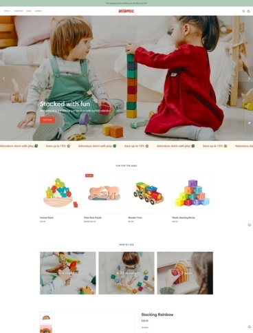 eCommerce website template: Atlantic