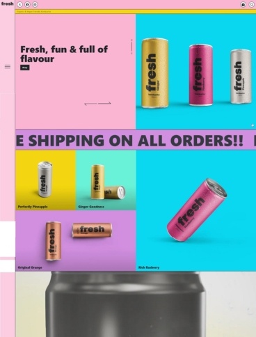 eCommerce website template: Atom