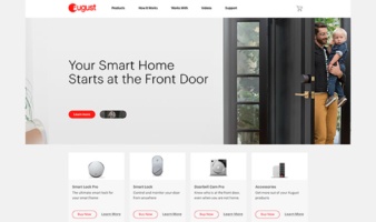 eCommerce website: August Home