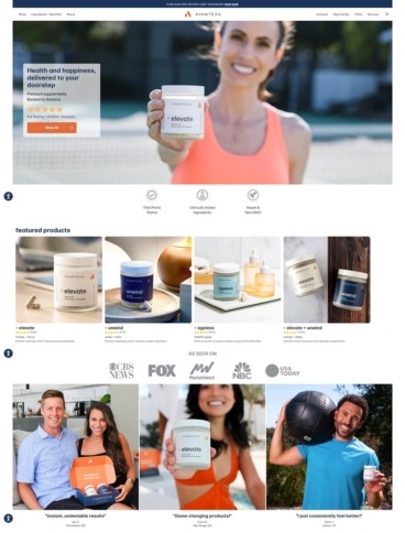 eCommerce website: Avantera