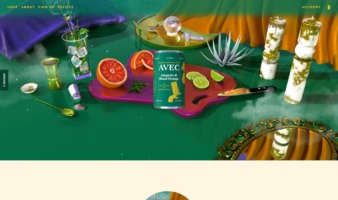 eCommerce website: AVEC Drinks