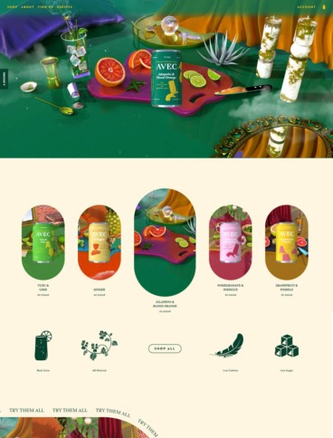 eCommerce website: AVEC Drinks