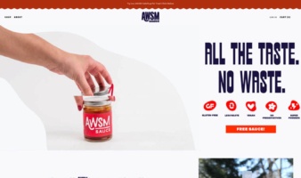 eCommerce website: AWSM Sauce