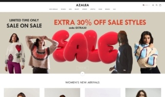 eCommerce website: Azalea Boutique