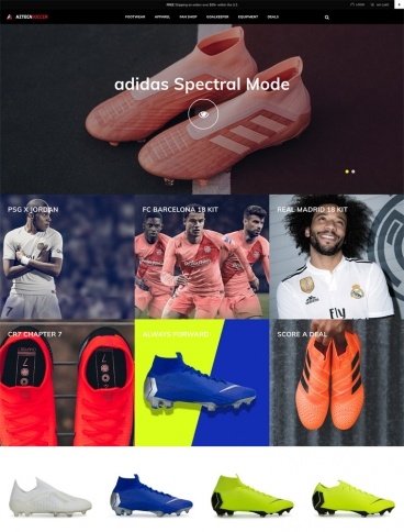 eCommerce website: Azteca