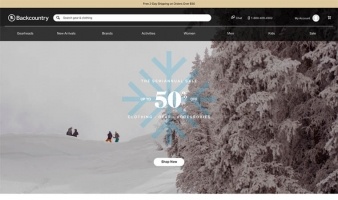 eCommerce website: Backcountry