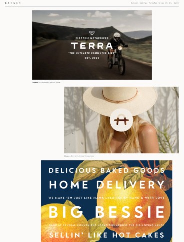 eCommerce website: Badson