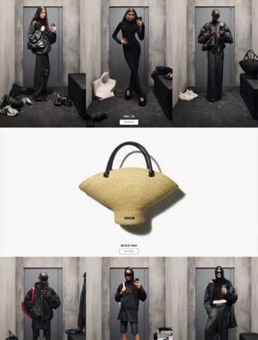 eCommerce website: Balenciaga