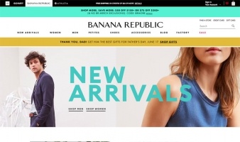 eCommerce website: Banana Republic