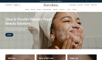eCommerce website template: Barcelona