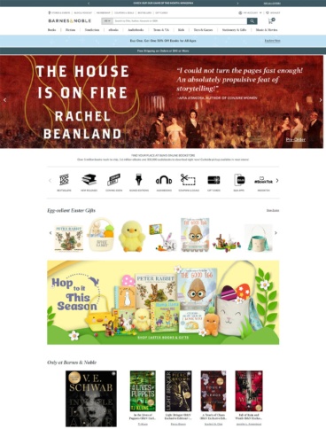 eCommerce website: Barnes & Noble