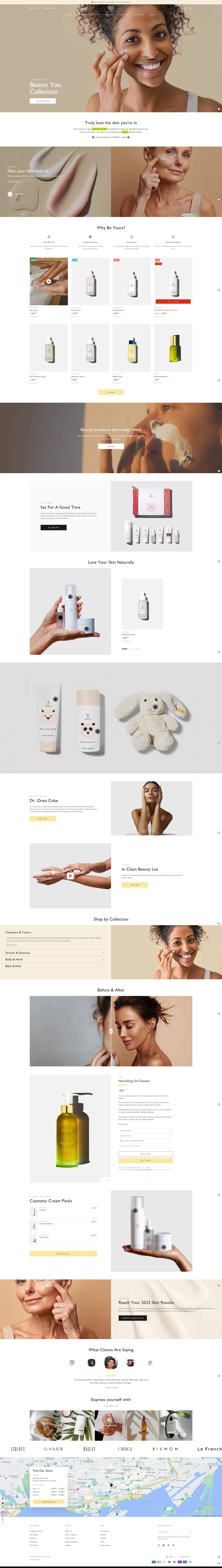 eCommerce website template: Be Yours