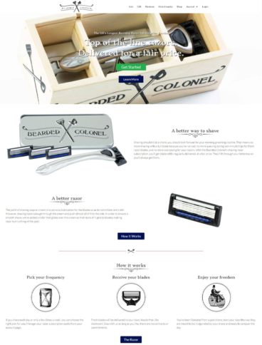 eCommerce website: Bearded Colonel