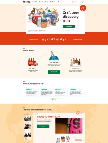 eCommerce website: Beer52
