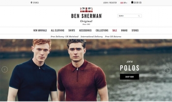 eCommerce website: Ben Sherman