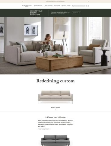 eCommerce website: BenchMade Modern