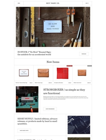 eCommerce website: ​Best Made Co.