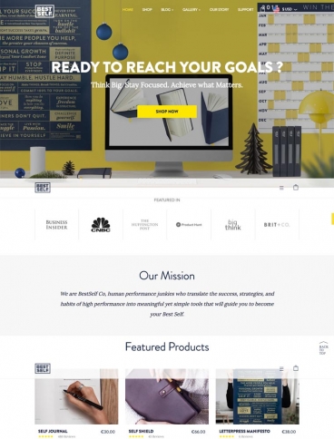 eCommerce website: Best Self