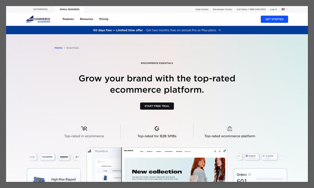 bigcommerce homepage