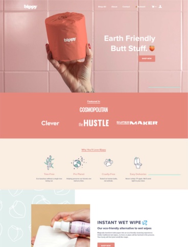 eCommerce website: Bippy