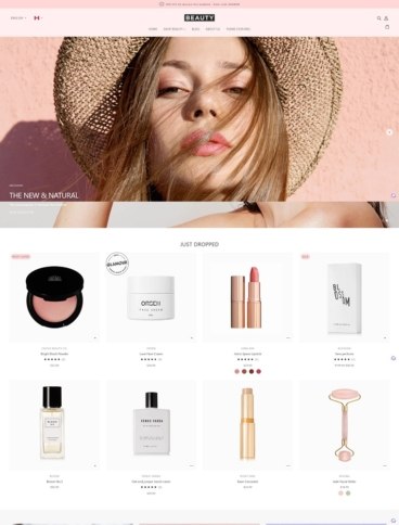 eCommerce website template: Blockshop