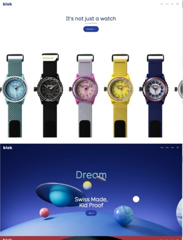 eCommerce website: Blok Watches