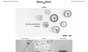 eCommerce website: Blom & Blom