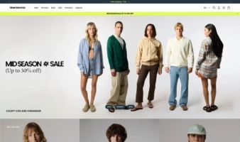 eCommerce website: Blue Banana Brand