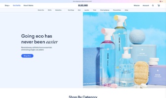 eCommerce website: Blueland