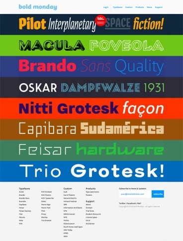 eCommerce website: Bold Monday